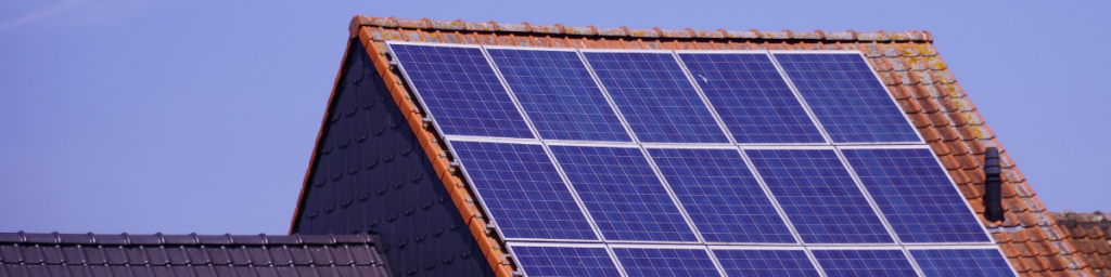 solar panels on a house in Telford
